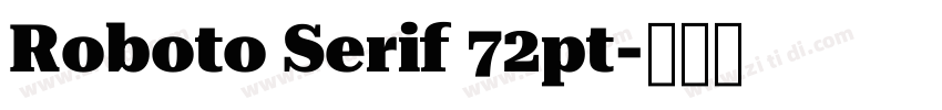 Roboto Serif 72pt字体转换